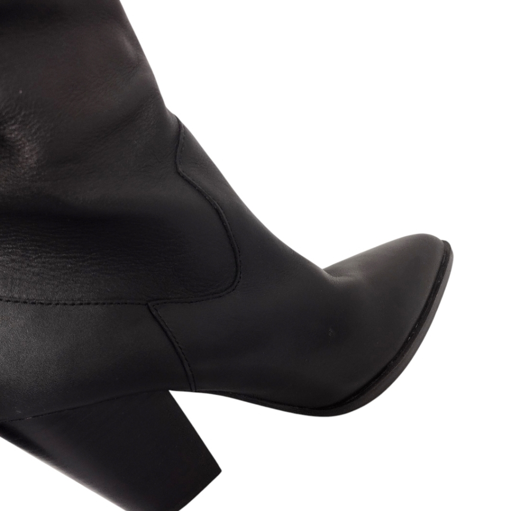 Steve Madden Landy Black Over The Knee Slouchy Pull On Western Boots Size 9 - Picture 11 of 11